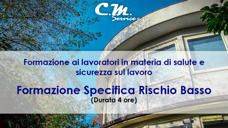 Formazione Specifica Rischio Basso