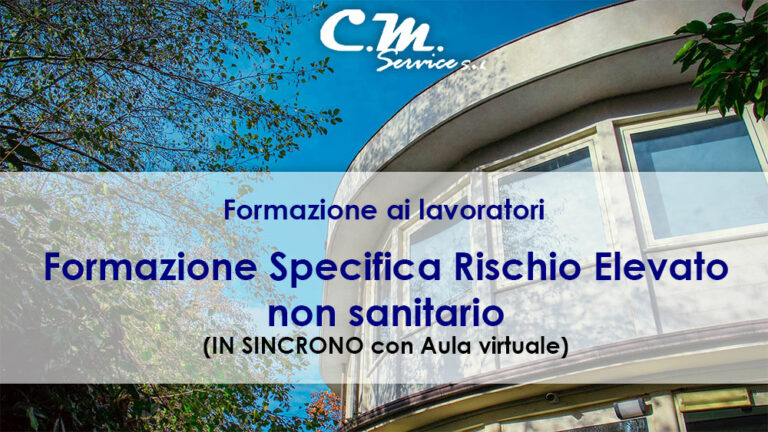 Formazione Specifica Rischio Elevato non sanitario