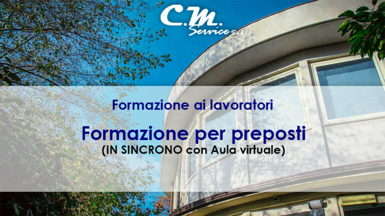 Formazione per preposti
